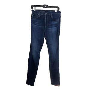 AG Adriano Goldschmied The Farrah Skinny Ankle High Rise Jeans Women 29R Dark